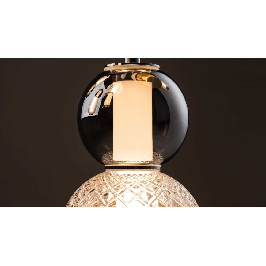 Maytoni MOD273CL-L60CH3K - Φωτιστικό οροφής LED DROP 4xLED/15W/230V διάμετρος 43 cm γυαλιστερό χρώμιο