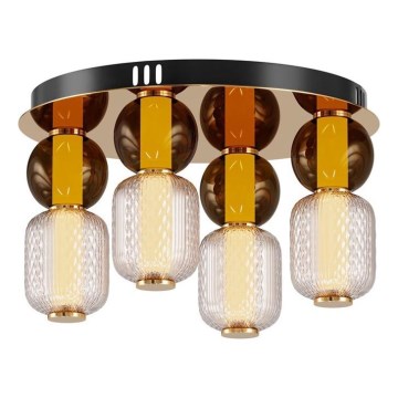 Maytoni MOD273CL-L60G3K - Φωτιστικό οροφής LED DROP 4xLED/15W/230V διάμετρος 43 cm χρυσό