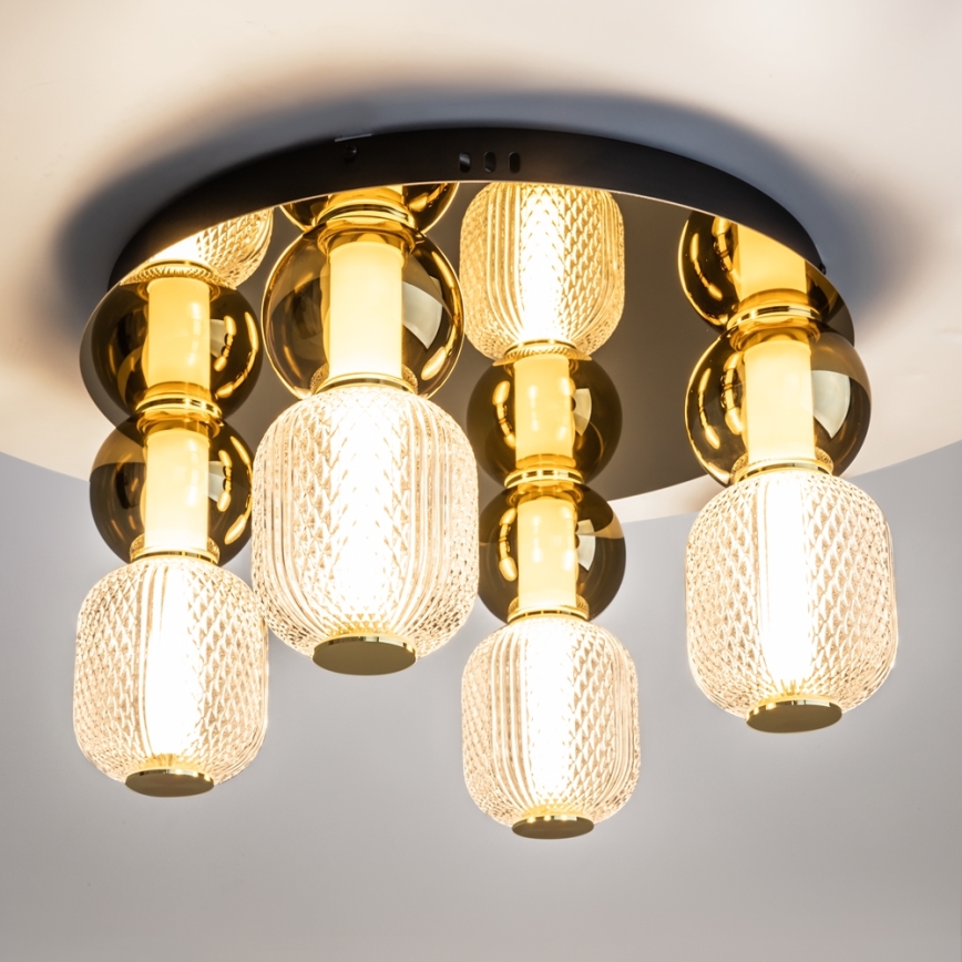 Maytoni MOD273CL-L60G3K - Φωτιστικό οροφής LED DROP 4xLED/15W/230V διάμετρος 43 cm χρυσό