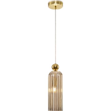 Maytoni MOD302PL-01CG - Κρεμαστό φωτιστικό οροφής ANTIC 1xE14/40W/230V χρυσό/μπεζ