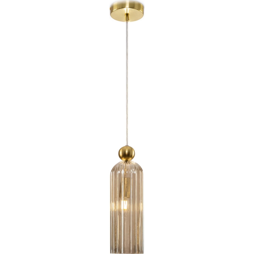 Maytoni MOD302PL-01CG - Κρεμαστό φωτιστικό οροφής ANTIC 1xE14/40W/230V χρυσό/μπεζ