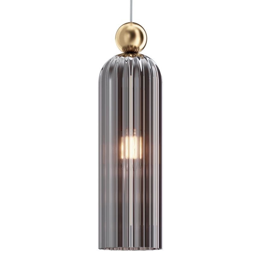 Maytoni MOD302PL-01GR - Κρεμαστό φωτιστικό οροφής ANTIC 1xE14/40W/230V χρυσό/γκρι
