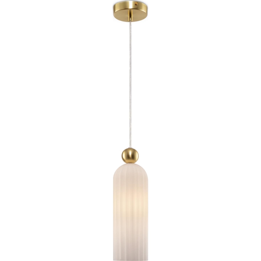 Maytoni MOD302PL-01W - Κρεμαστό φωτιστικό οροφής ANTIC 1xE14/40W/230V χρυσό/λευκό