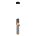 Maytoni MOD303PL-01CFL2 - Κρεμαστό φωτιστικό οροφής PALETTE 1xGU10/40W/230V γκρι/χρυσό