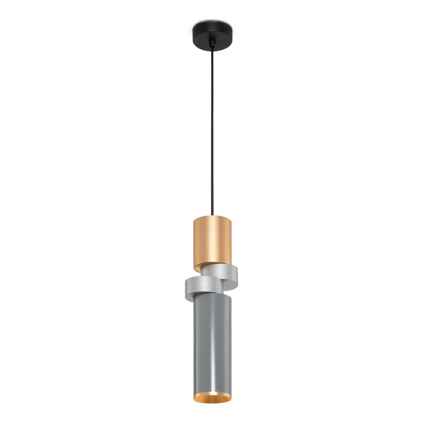 Maytoni MOD303PL-01CFL3 - Κρεμαστό φωτιστικό οροφής PALETTE 1xGU10/40W/230V χρυσό/γκρι