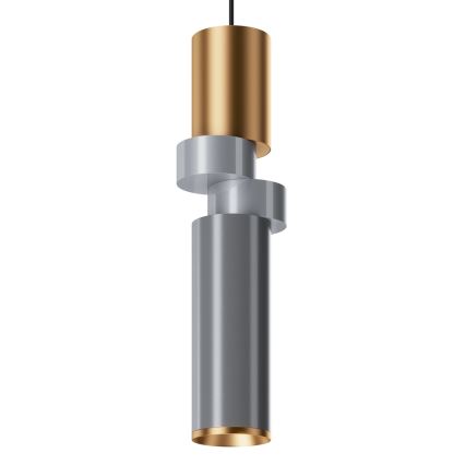 Maytoni MOD303PL-01CFL3 - Κρεμαστό φωτιστικό οροφής PALETTE 1xGU10/40W/230V χρυσό/γκρι