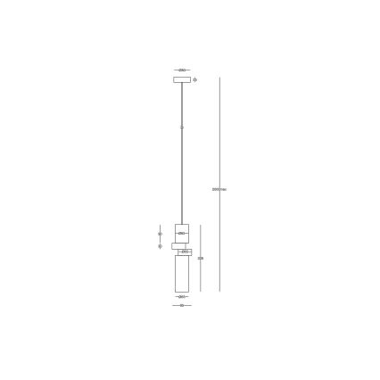 Maytoni MOD303PL-01CFL3 - Κρεμαστό φωτιστικό οροφής PALETTE 1xGU10/40W/230V χρυσό/γκρι