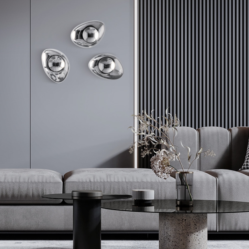 Maytoni MOD306WL-01CH - Φωτιστικό τοίχου MABELL 1xE14/40W/230V γυαλιστερό χρώμιο