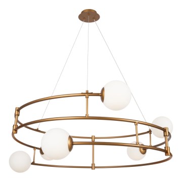 Maytoni MOD317PL-06G - Κρεμαστό φωτιστικό οροφής BALANCE 6xG9/40W/230V χαλκός