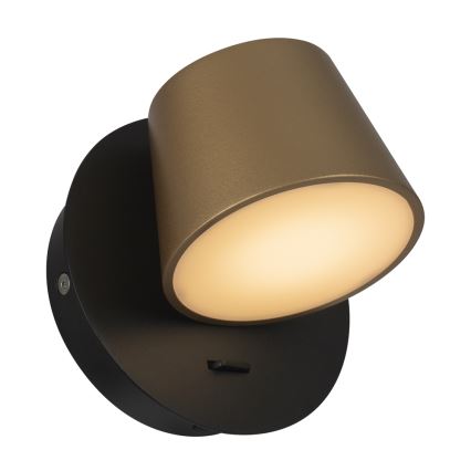 Maytoni MOD421WL-L6BBS3K - Φωτιστικό τοίχου LED PIXEL 7W/230V 3000K χρυσό/μαύρο