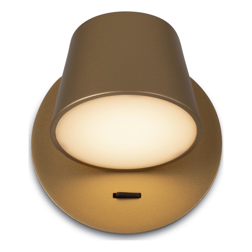 Maytoni MOD421WL-L6BS3K - Φωτιστικό τοίχου LED PIXEL LED/7W/230V 3000K χρυσό