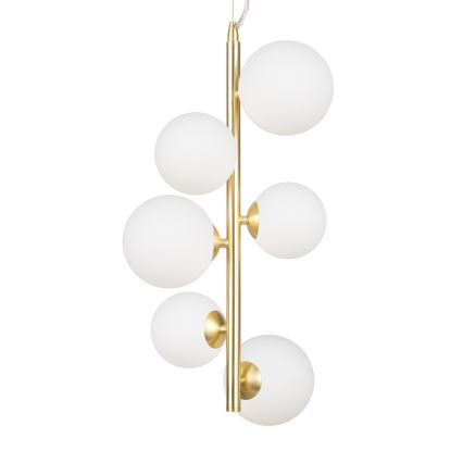 Maytoni MOD545PL-06BS - Κρεμαστό φωτιστικό οροφής DALLAS 6xG9/28W/230V χρυσαφί