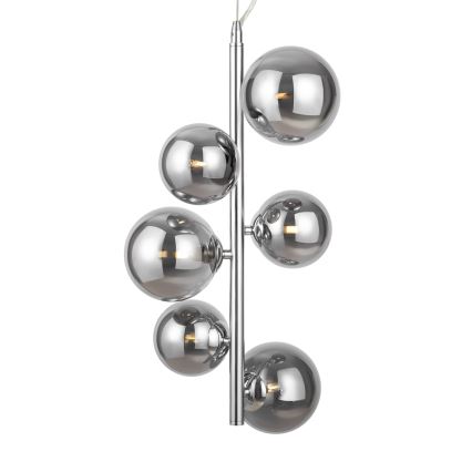 Maytoni MOD545PL-06CH - Κρεμαστό φωτιστικό οροφής DALLAS 6xG9/28W/230V γυαλιστερό χρώμιο