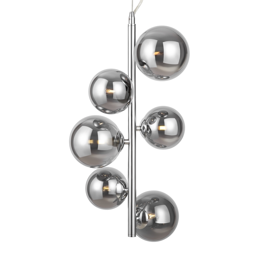 Maytoni MOD545PL-06CH - Κρεμαστό φωτιστικό οροφής DALLAS 6xG9/28W/230V γυαλιστερό χρώμιο