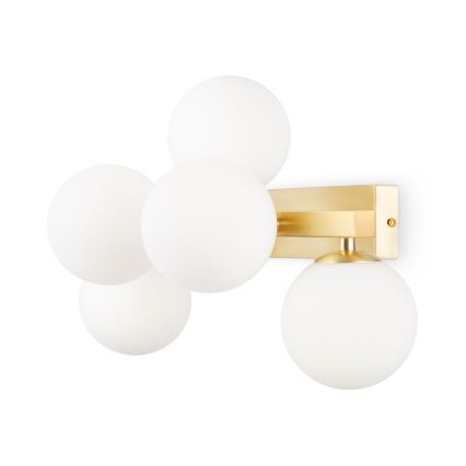 Maytoni MOD547WL-05BS - Φωτιστικό τοίχου DALLAS 5xG9/28W/230V χρυσό