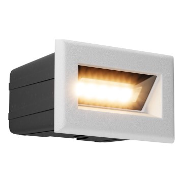 Maytoni O045SL-L3W3K - Εντοιχισμένο φωτιστικό LED εξωτερικού χώρου BOSCA LED/3W/230V 3000K IP65 λευκό
