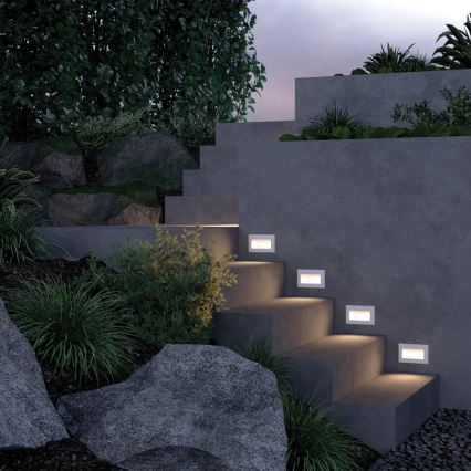 Maytoni O045SL-L3W3K - Εντοιχισμένο φωτιστικό LED εξωτερικού χώρου BOSCA LED/3W/230V 3000K IP65 λευκό