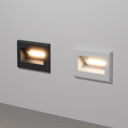 Maytoni O045SL-L3W3K - Εντοιχισμένο φωτιστικό LED εξωτερικού χώρου BOSCA LED/3W/230V 3000K IP65 λευκό