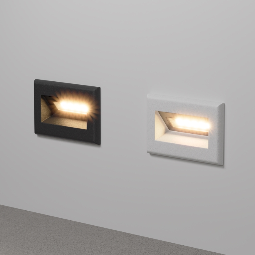 Maytoni O045SL-L3W3K - Εντοιχισμένο φωτιστικό LED εξωτερικού χώρου BOSCA LED/3W/230V 3000K IP65 λευκό