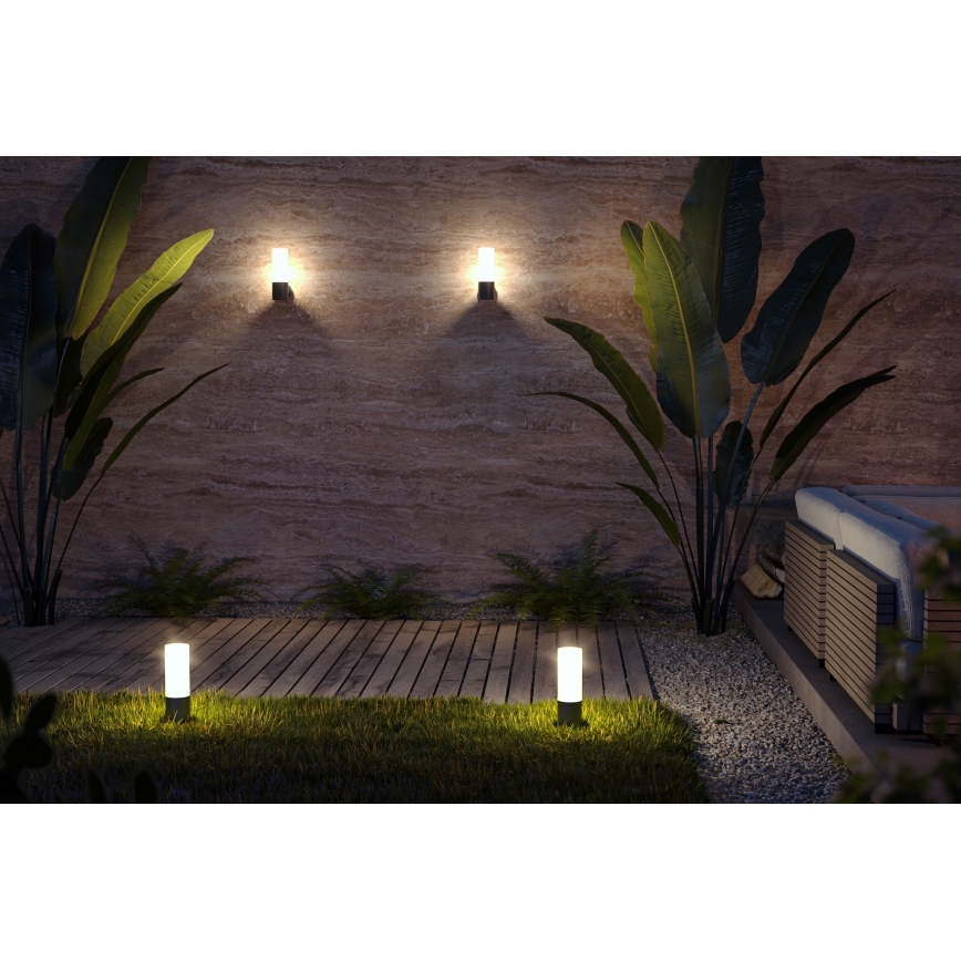 Maytoni O418FL-01B - Λάμπα εξωτερικού χώρου WILLIS 1xE27/60W/230V 30 cm IP54 μαύρο