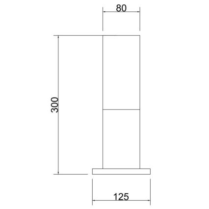 Maytoni O418FL-01GR - Λάμπα εξωτερικού χώρου WILLIS 1xE27/60W/230V 30 cm IP54 ανθρακί