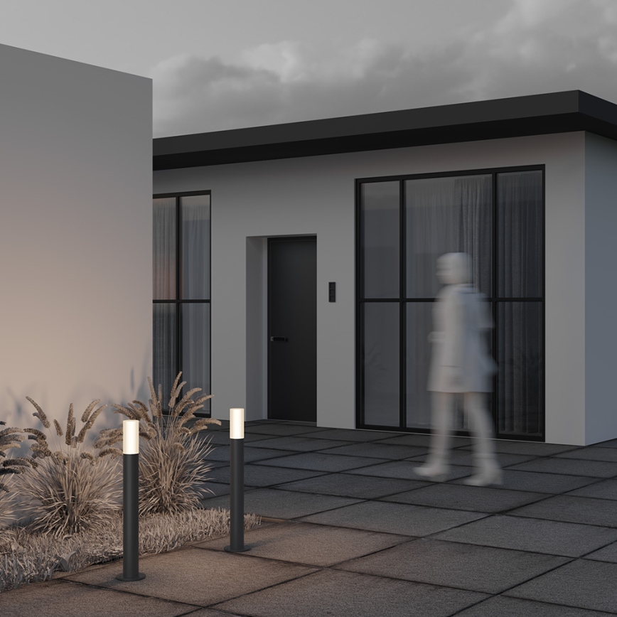 Maytoni O418FL-01GR1 - Λάμπα εξωτερικού χώρου WILLIS 1xE27/60W/230V 80 cm IP54 ανθρακί