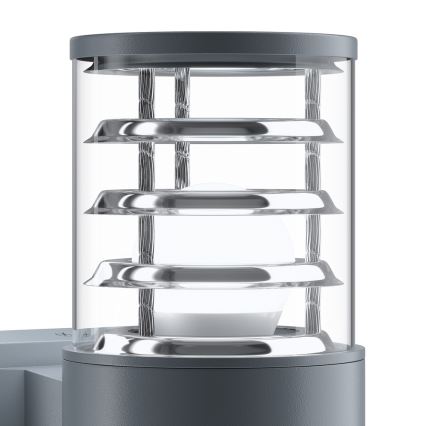 Maytoni O576WL-02GR - Επιτοίχιο φωτιστικό εξωτερικού χώρου BRONX 2xE27/60W/230V IP54 ανθρακί