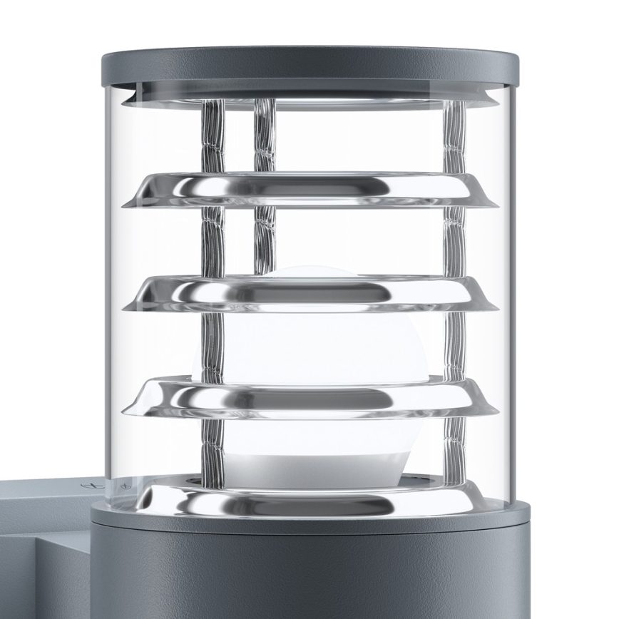 Maytoni O576WL-02GR - Επιτοίχιο φωτιστικό εξωτερικού χώρου BRONX 2xE27/60W/230V IP54 ανθρακί