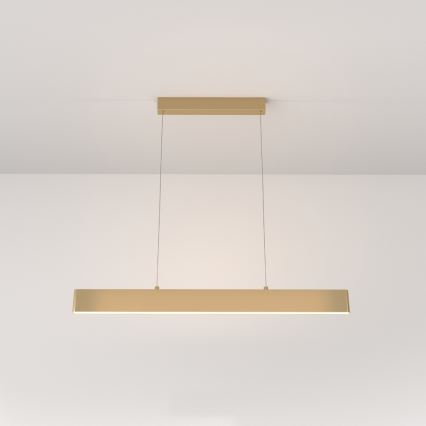 Maytoni P010PL-L23G3K - Κρεμαστό φωτιστικό οροφής LED STEP LED/23W/230V 3000K 91 cm χρυσό