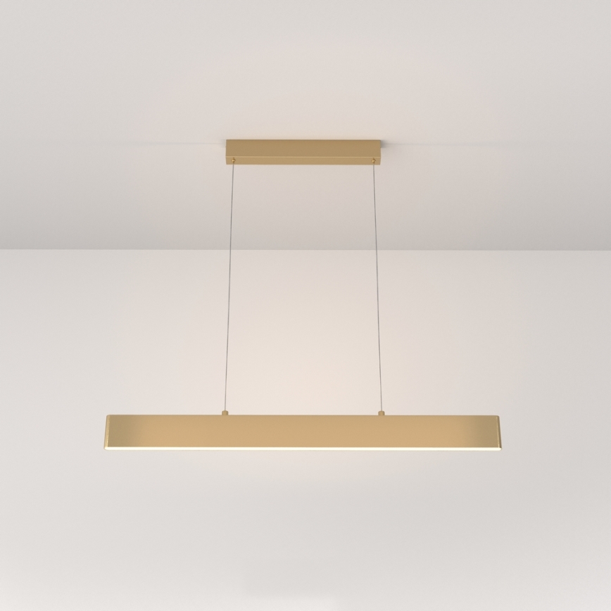 Maytoni P010PL-L23G3K -  Κρεμαστό φωτιστικό οροφής LED STEP LED/23W/230V 3000K 91 cm χρυσό