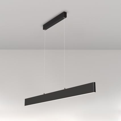 Maytoni P010PL-L30B4K -  Κρεμαστό φωτιστικό οροφής LED STEP LED/30W/230V 4000K 118,5 cm μαύρο