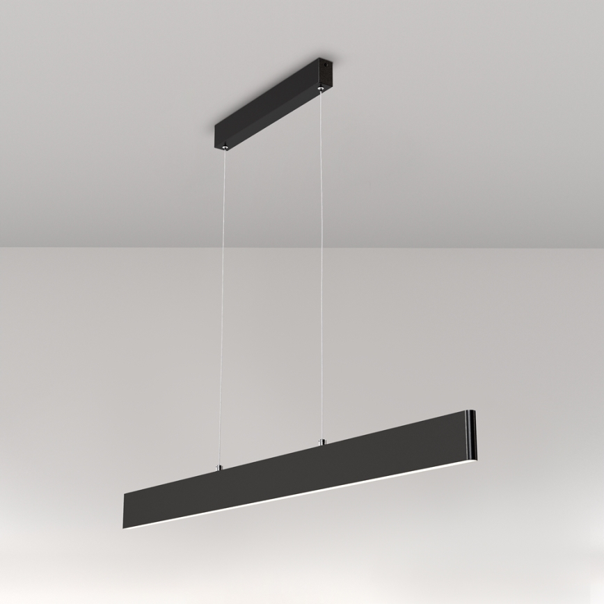 Maytoni P010PL-L30B4K -  Κρεμαστό φωτιστικό οροφής LED STEP LED/30W/230V 4000K 118,5 cm μαύρο