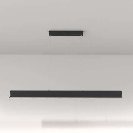 Maytoni P010PL-L30B4K -  Κρεμαστό φωτιστικό οροφής LED STEP LED/30W/230V 4000K 118,5 cm μαύρο