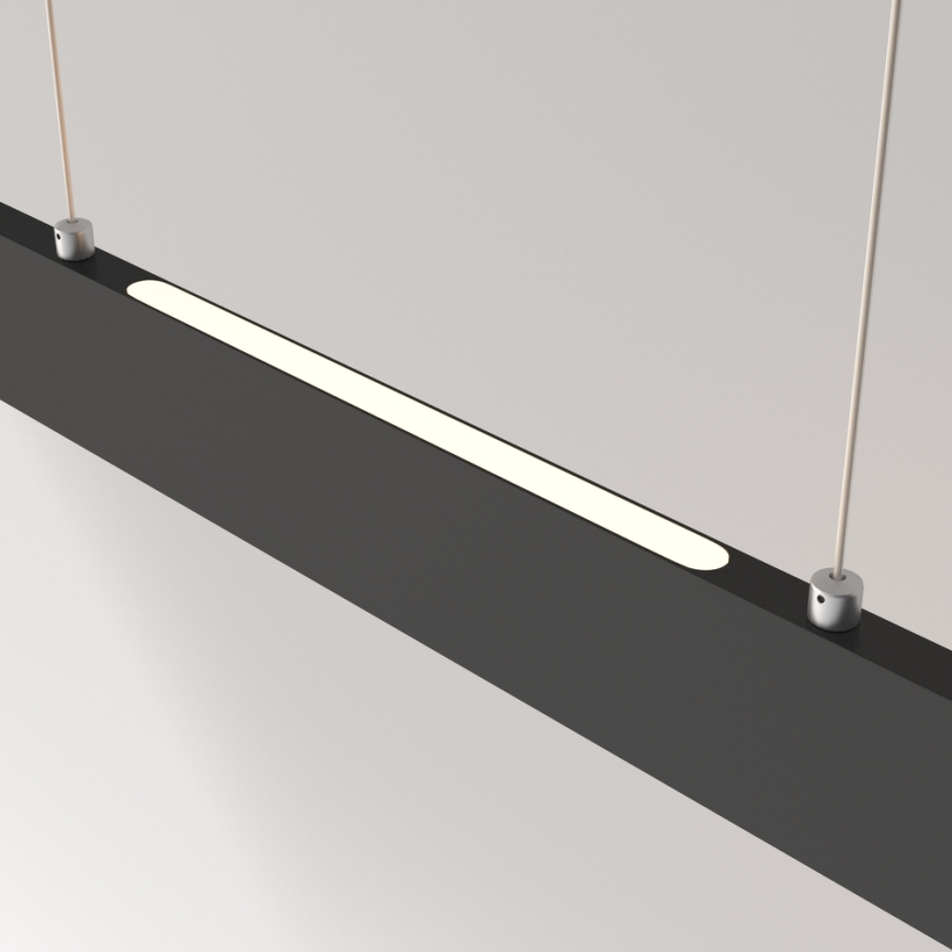 Maytoni P010PL-L30B4K -  Κρεμαστό φωτιστικό οροφής LED STEP LED/30W/230V 4000K 118,5 cm μαύρο