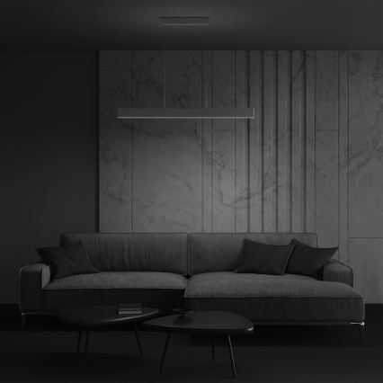 Maytoni P010PL-L30W4K -  Κρεμαστό φωτιστικό οροφής LED STEP LED/30W/230V 4000K 118,5 cm λευκό