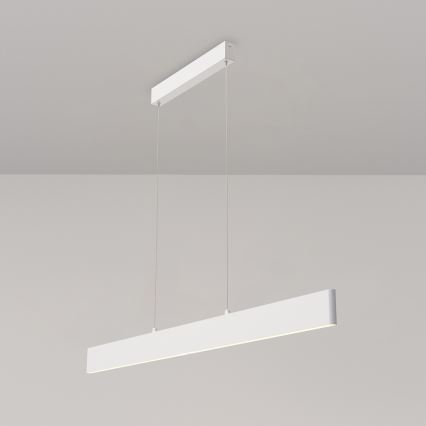Maytoni P010PL-L30W4K -  Κρεμαστό φωτιστικό οροφής LED STEP LED/30W/230V 4000K 118,5 cm λευκό