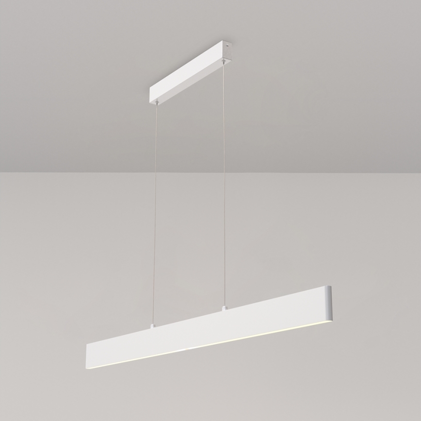 Maytoni P010PL-L30W4K -  Κρεμαστό φωτιστικό οροφής LED STEP LED/30W/230V 4000K 118,5 cm λευκό