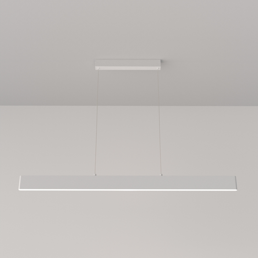 Maytoni P010PL-L30W4K -  Κρεμαστό φωτιστικό οροφής LED STEP LED/30W/230V 4000K 118,5 cm λευκό