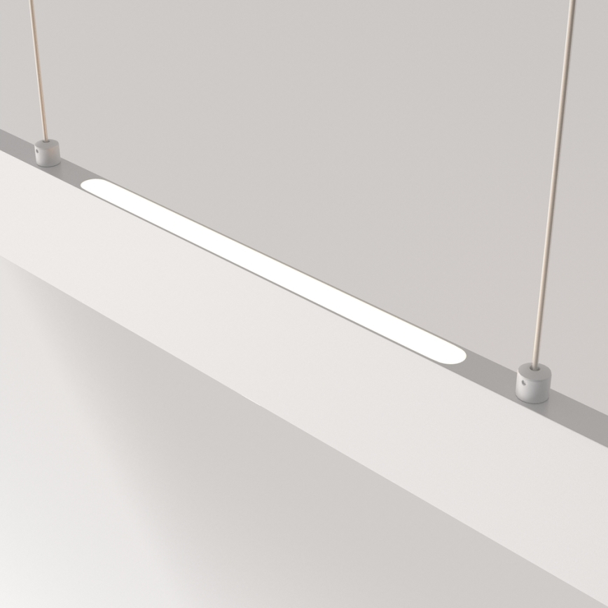 Maytoni P010PL-L30W4K -  Κρεμαστό φωτιστικό οροφής LED STEP LED/30W/230V 4000K 118,5 cm λευκό