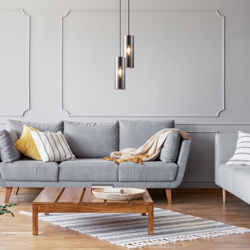 Maytoni P011PL-01CH - Κρεμαστό φωτιστικό οροφής GIOIA 1xE14/40W/230V μαύρο