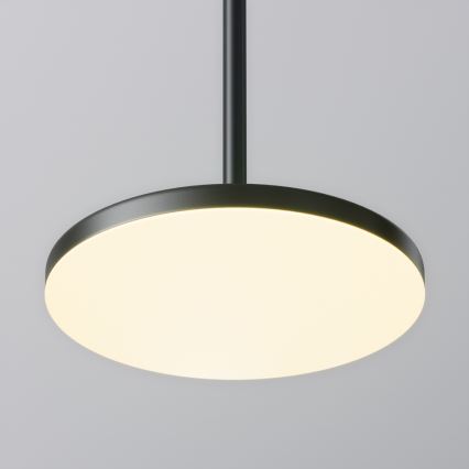 Maytoni P076PL-L12W3K-B -  Κρεμαστό φωτιστικό οροφής LED PLATO LED/12W/230V 3000K μαύρο
