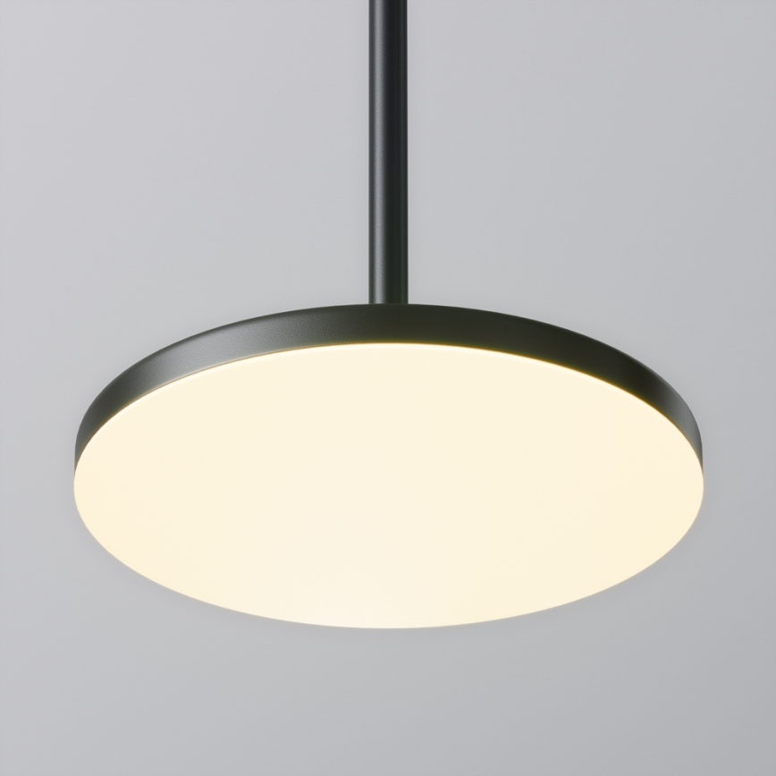 Maytoni P076PL-L12W3K-B -  Κρεμαστό φωτιστικό οροφής LED PLATO LED/12W/230V 3000K μαύρο