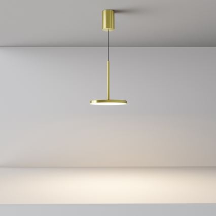 Maytoni P076PL-L12W3K-BS -  Κρεμαστό φωτιστικό οροφής LED PLATO LED/12W/230V 3000K χρυσό