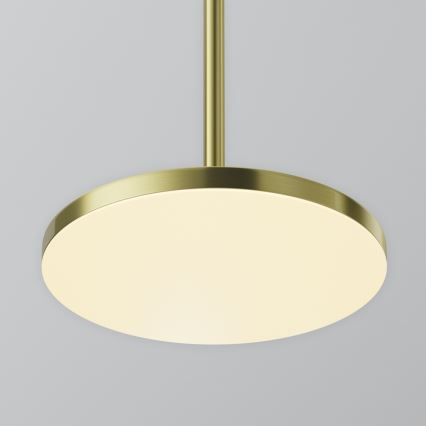 Maytoni P076PL-L12W3K-BS -  Κρεμαστό φωτιστικό οροφής LED PLATO LED/12W/230V 3000K χρυσό