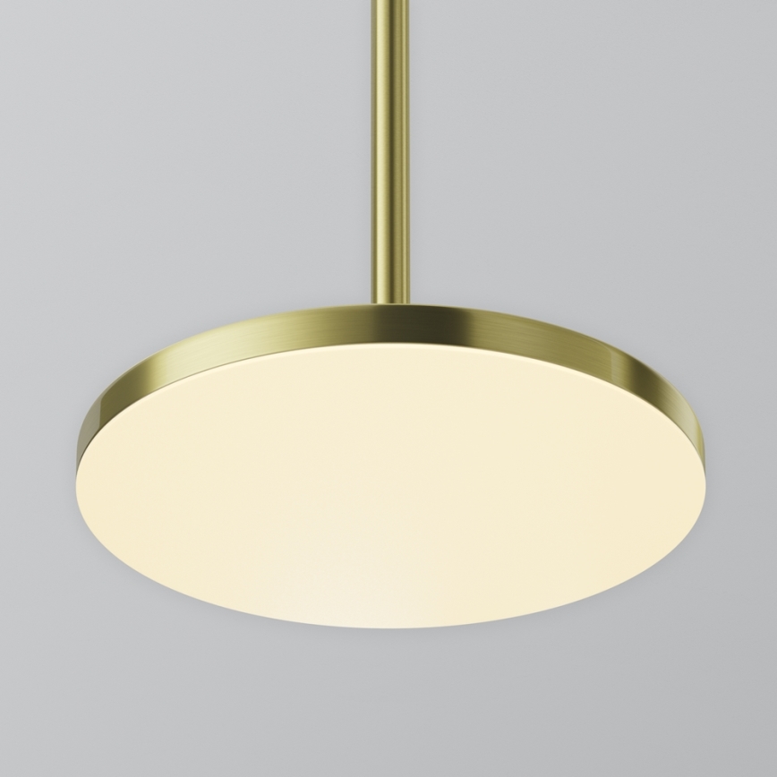 Maytoni P076PL-L12W3K-BS -  Κρεμαστό φωτιστικό οροφής LED PLATO LED/12W/230V 3000K χρυσό