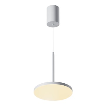 Maytoni P076PL-L12W3K-W -  Κρεμαστό φωτιστικό οροφής LED PLATO LED/12W/230V 3000K λευκό