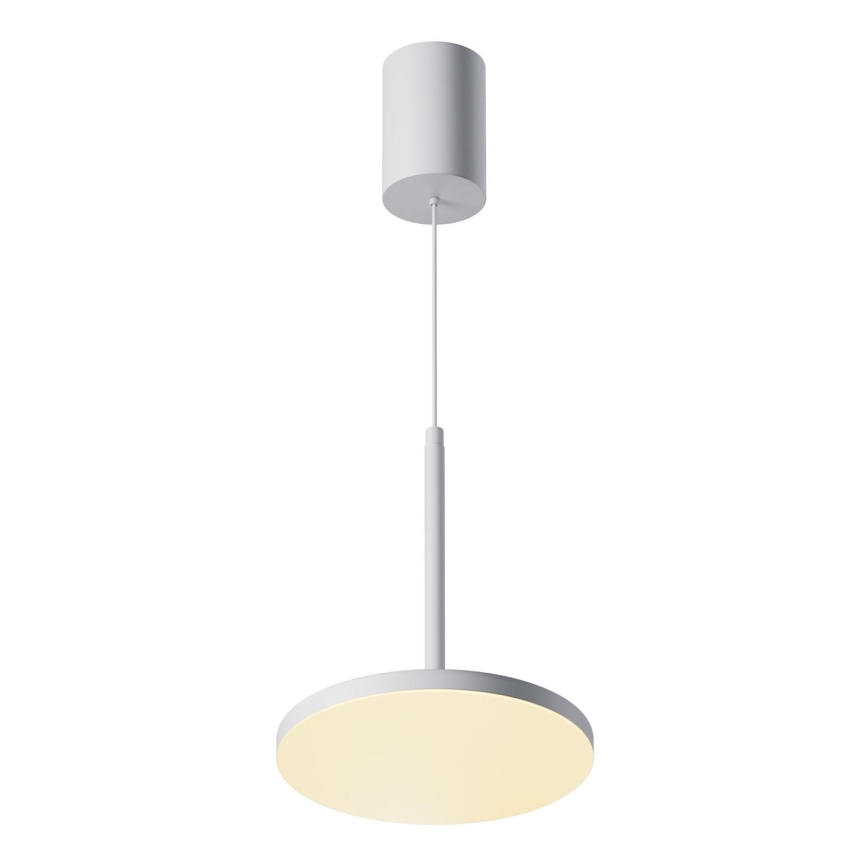 Maytoni P076PL-L12W3K-W -  Κρεμαστό φωτιστικό οροφής LED PLATO LED/12W/230V 3000K λευκό