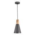 Maytoni P359-PL-140-C - Κρεμαστό φωτιστικό οροφής BICONES 1xE27/60W/230V διάμετρος 14 cm γκρι/μπεζ