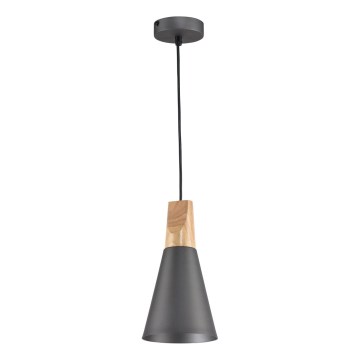 Maytoni P359-PL-140-C - Κρεμαστό φωτιστικό οροφής BICONES 1xE27/60W/230V διάμετρος 14 cm γκρι/μπεζ