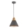 Maytoni P359-PL-220-C - Κρεμαστό φωτιστικό οροφής BICONES 1xE27/60W/230V διάμετρος 22 cm γκρι/μπεζ